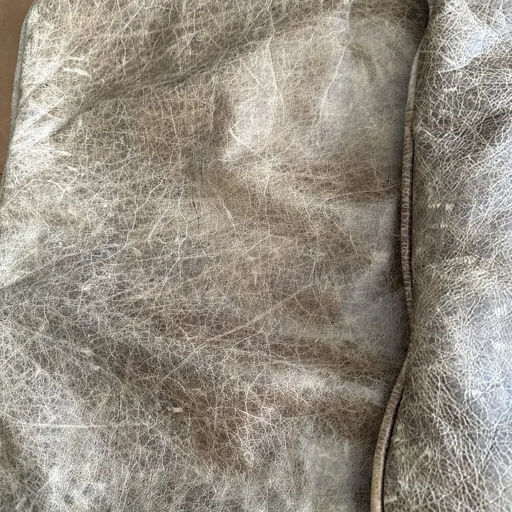 Judy Gibson Genuine Leather Pillow Covers Animal Print Signed Covers Only 18x20”